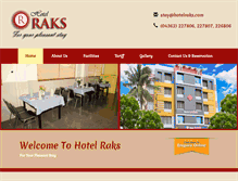 Tablet Screenshot of hotelraks.com